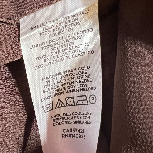 NWT Western Aztec Brown Country Rustic High Neck Top Ruffle Flowy Loose Medium - Picture 7 of 10